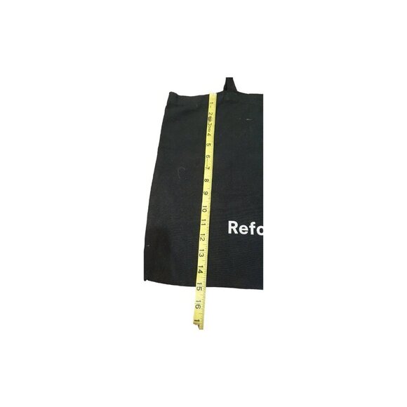 Reformation Canvas Tote Bag Black and White Shopping Bag 18''x15'' - Picture 7 of 10